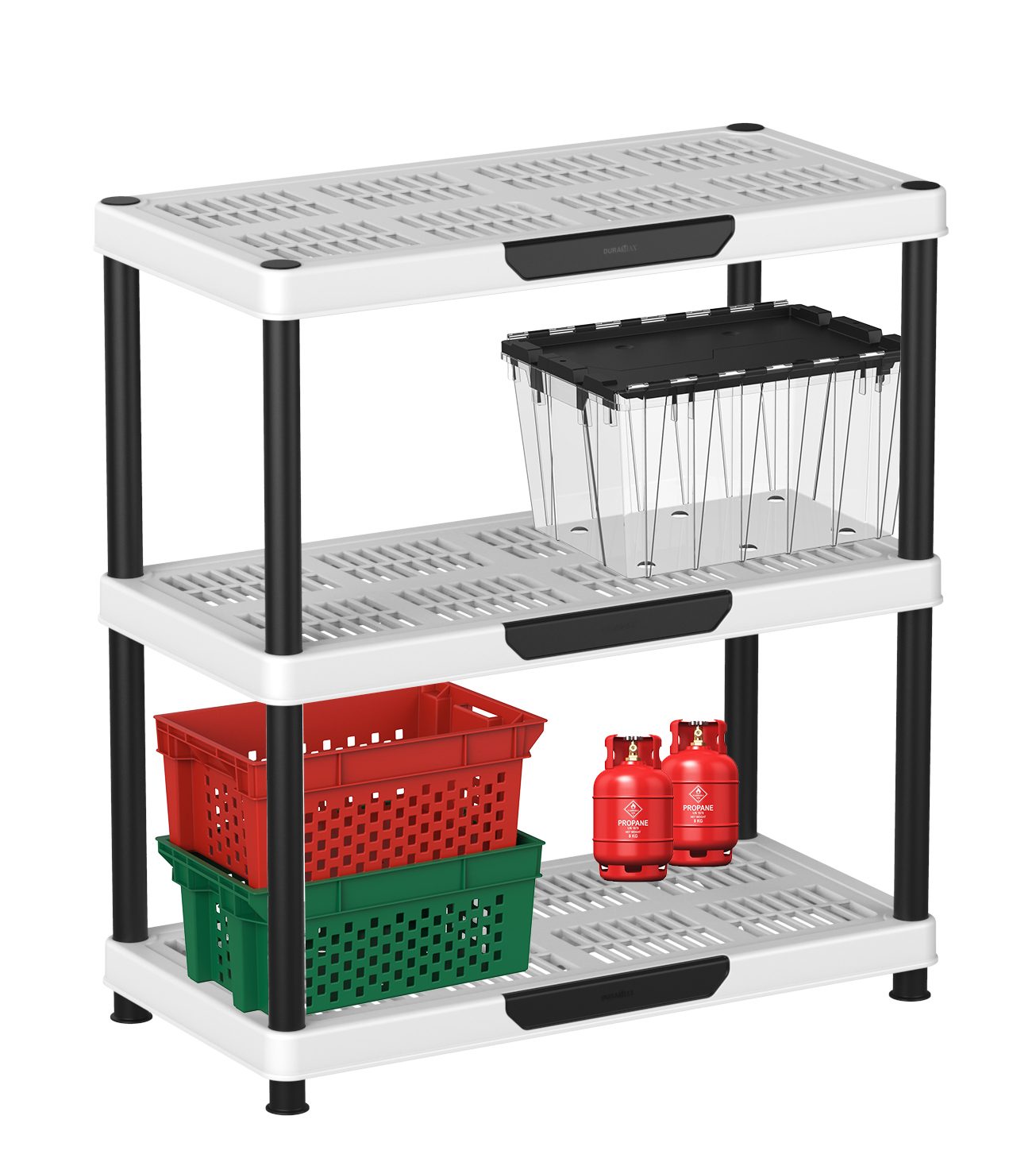 Multipurpose Freestanding 3 Tier Shelving Duramax