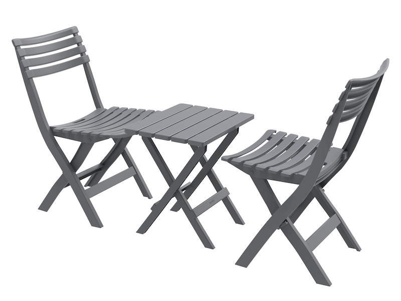 Portable Plastic Folding Chair & Table Set Duramax