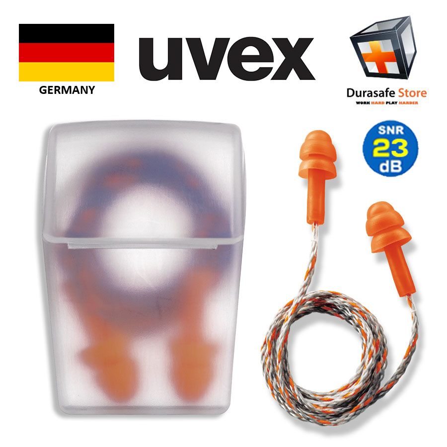 UVEX 2111237 Whisper Reusable Corded Earplug in Case 23dB