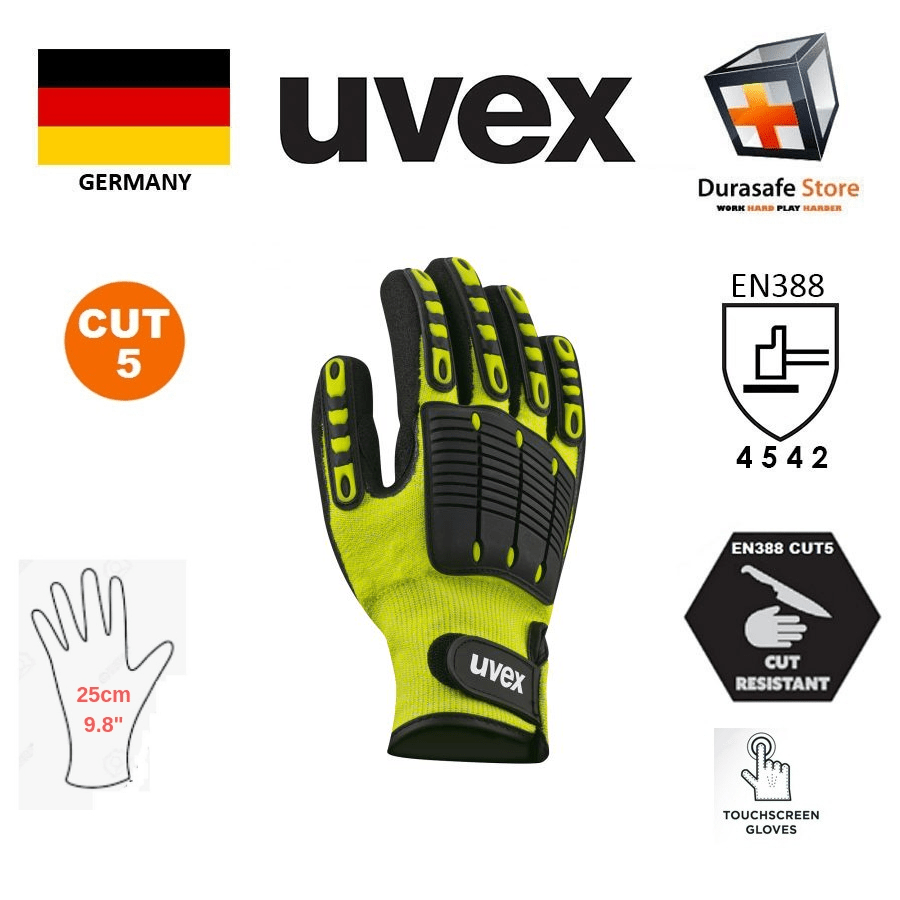 UVEX Synexo 60598 Impact 1 Cut Protection Glove Durasafe Shop