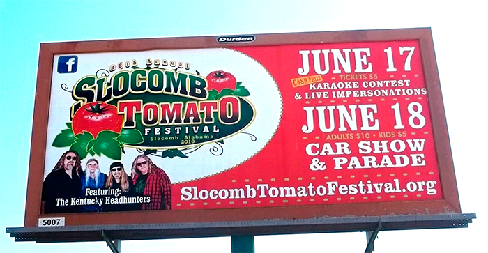 slocomb tomato festival 2023 Durden Outdoor Displays The Famous Makers