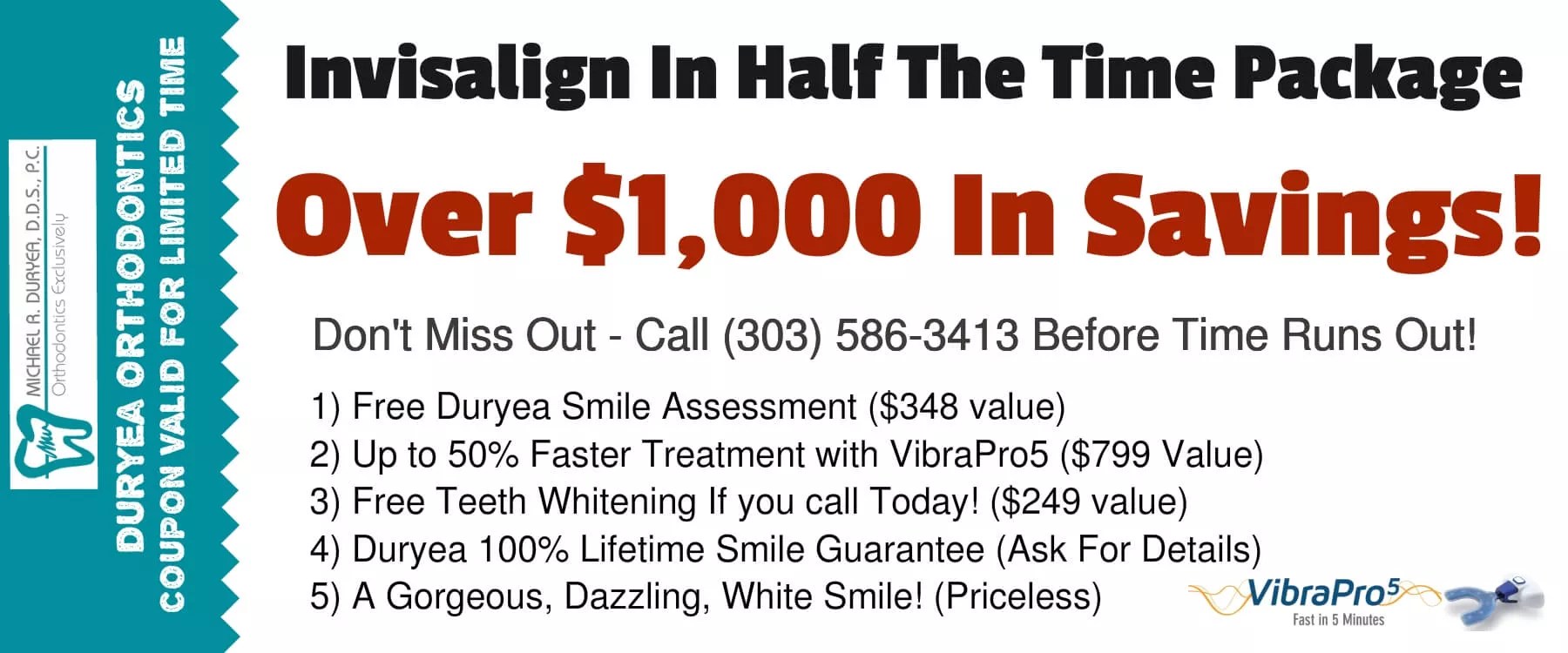 Invisalign In Half The Time Special Offer Duryea Orthodontics