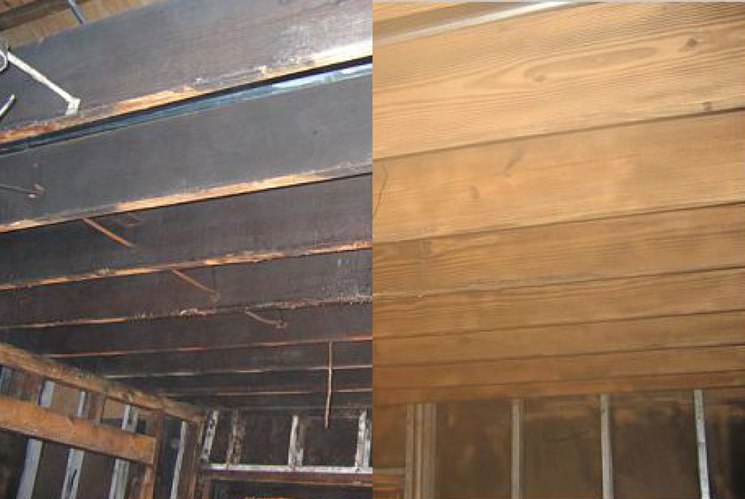 Dustless Blasting for Wood Restoration