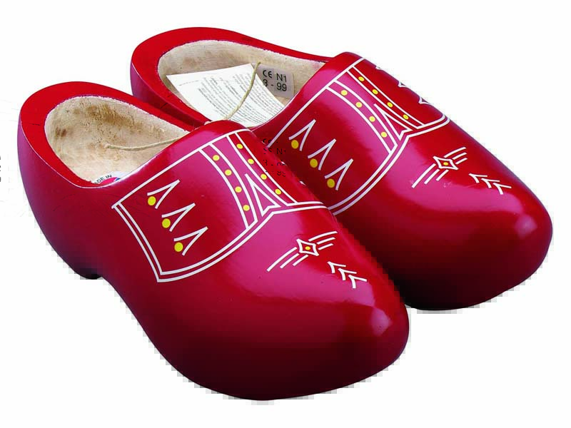 Traditional Dutch Clogs Model Red Dutch Clogs