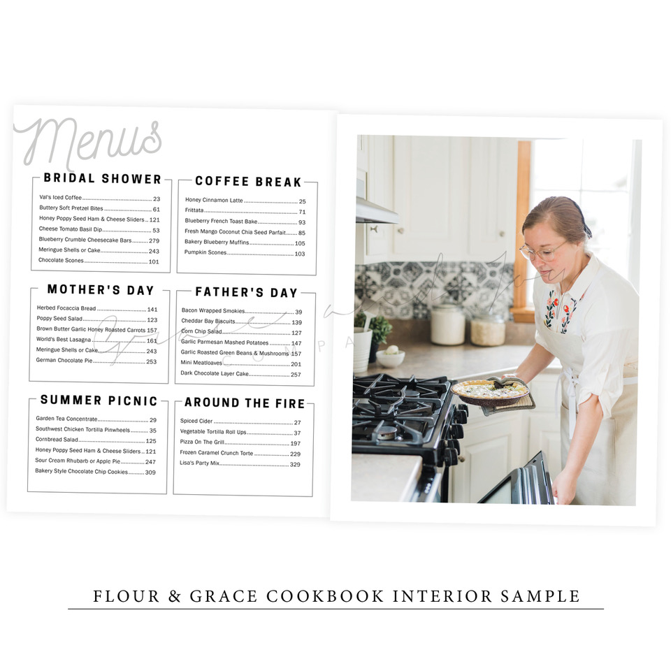 Flour & Grace Cookbook by Valerie Kuhns (HardCover) Dutchman's Store