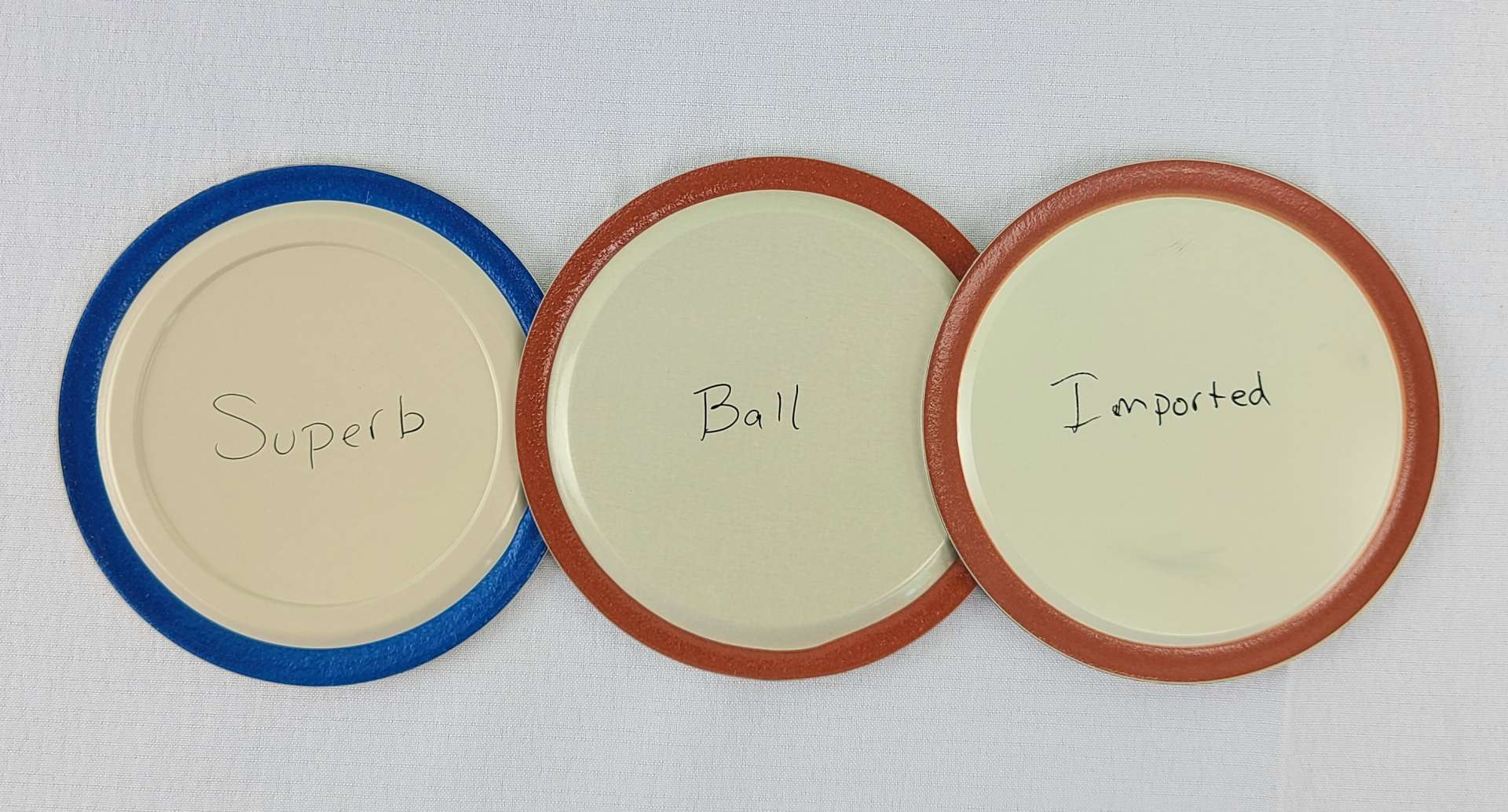 Superb Canning Lids REGULAR Mouth USA Made Heavy Weight Bulk Case
