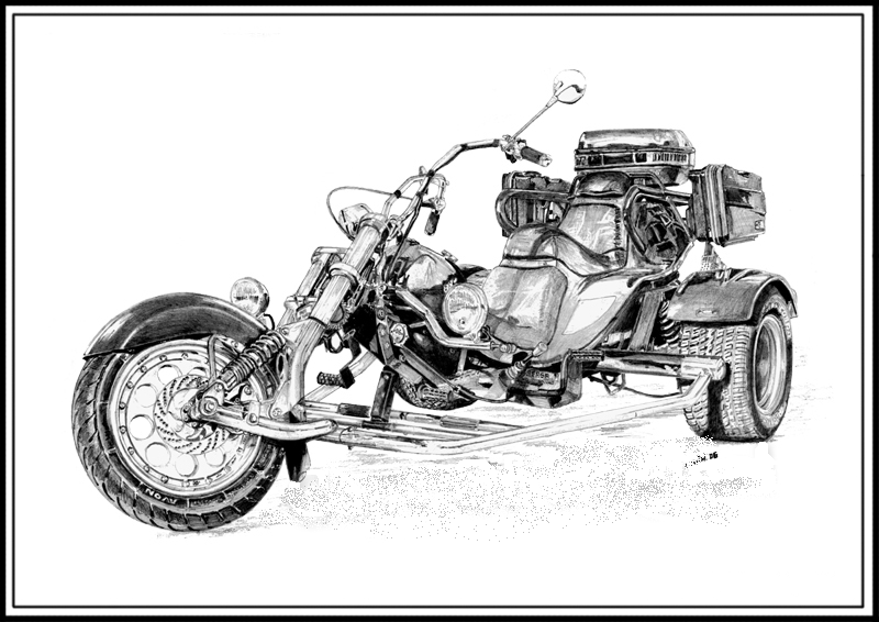 Kunst trike tekening « Dutch Triker