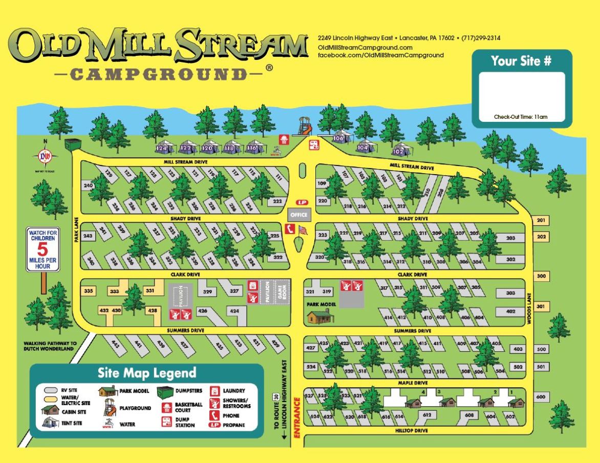 Old Mill Stream Campground in Lancaster Dutch Wonderland