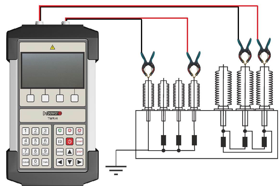 Transformer Testing with Handheld Tester TWRH DV Power