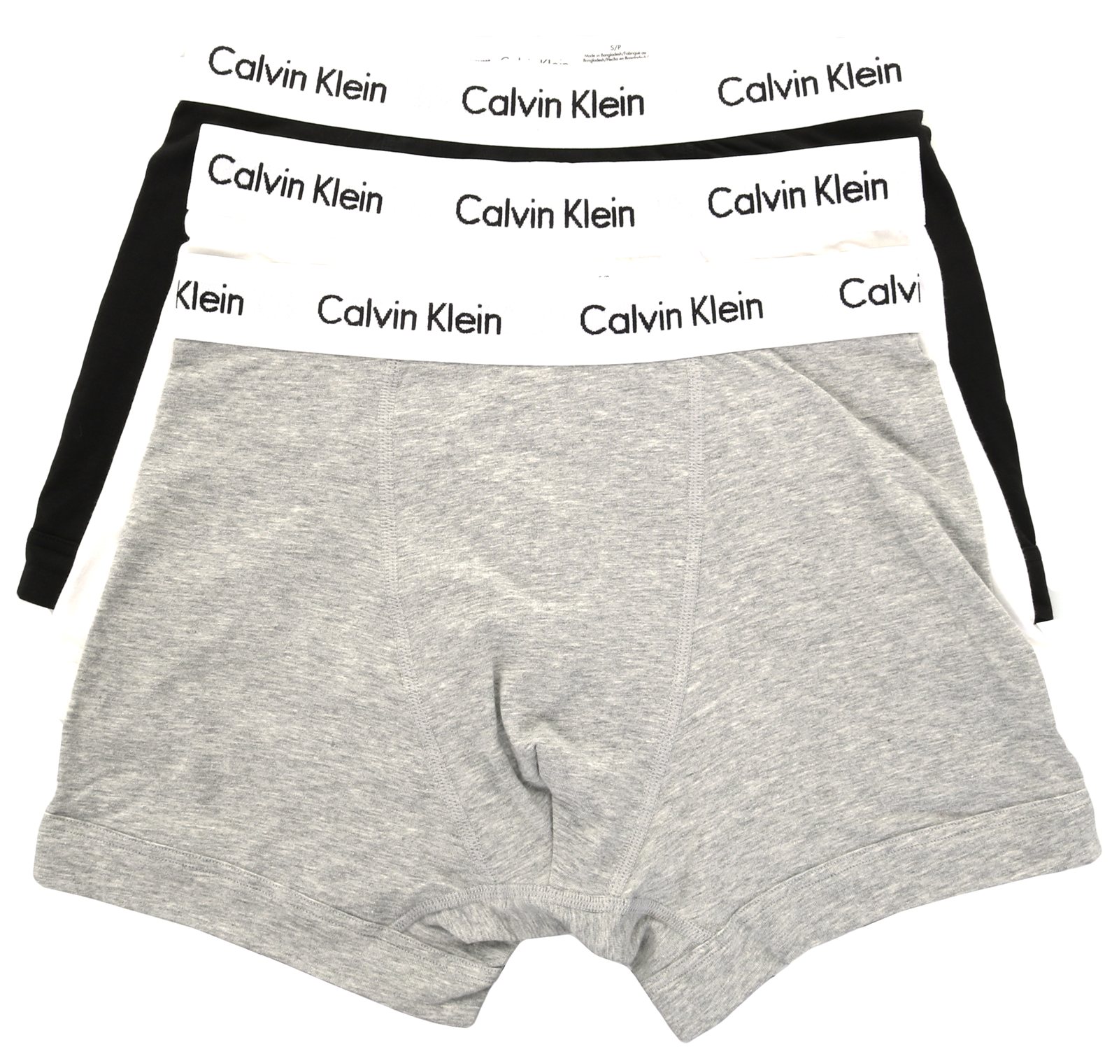 Calvin Klein Grey White Black 3 Pack Boxers Shop the latest fashion