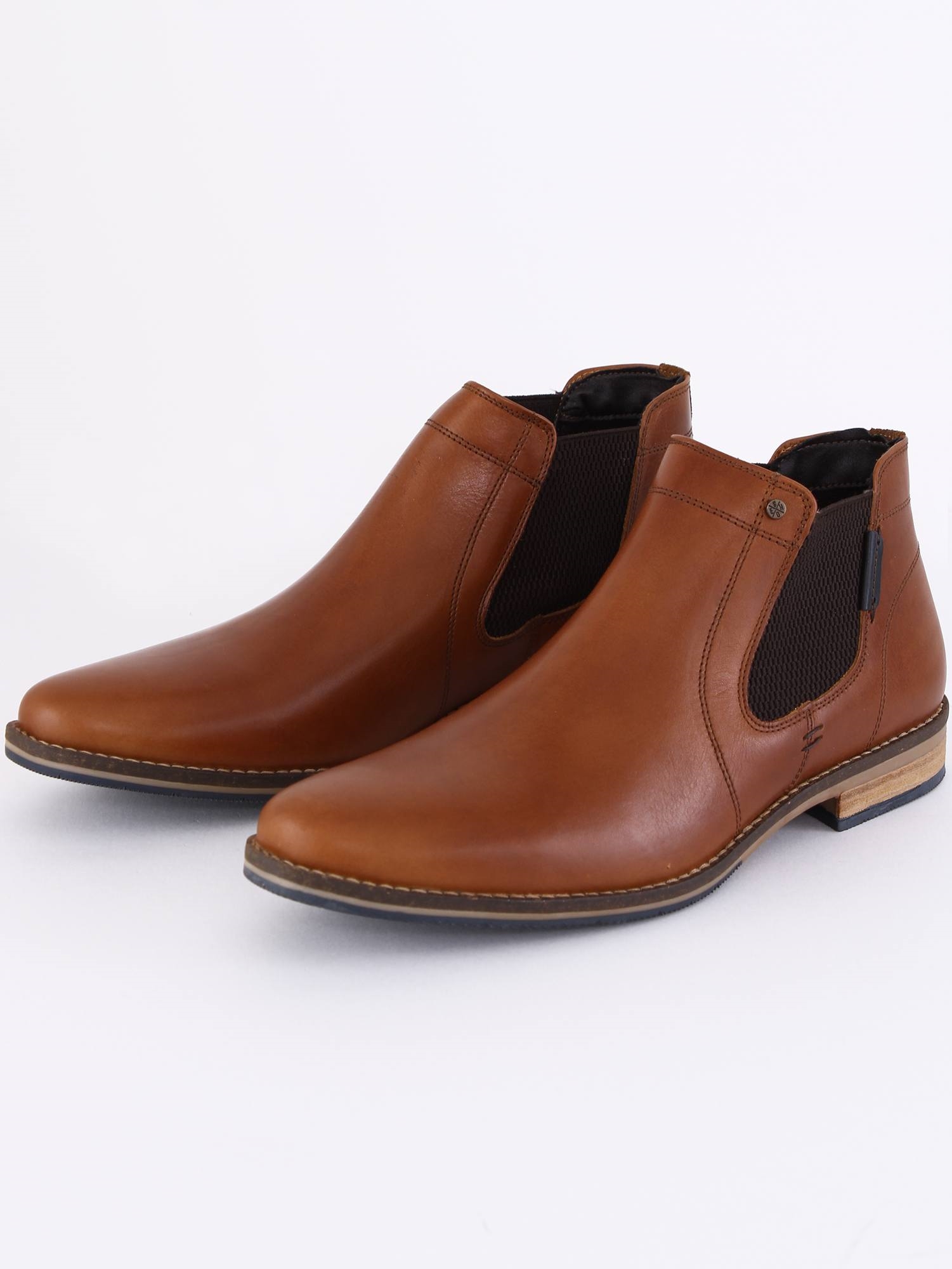 Bull Boxer Tan Leather Chelsea Slip On Boot Shop the latest fashion