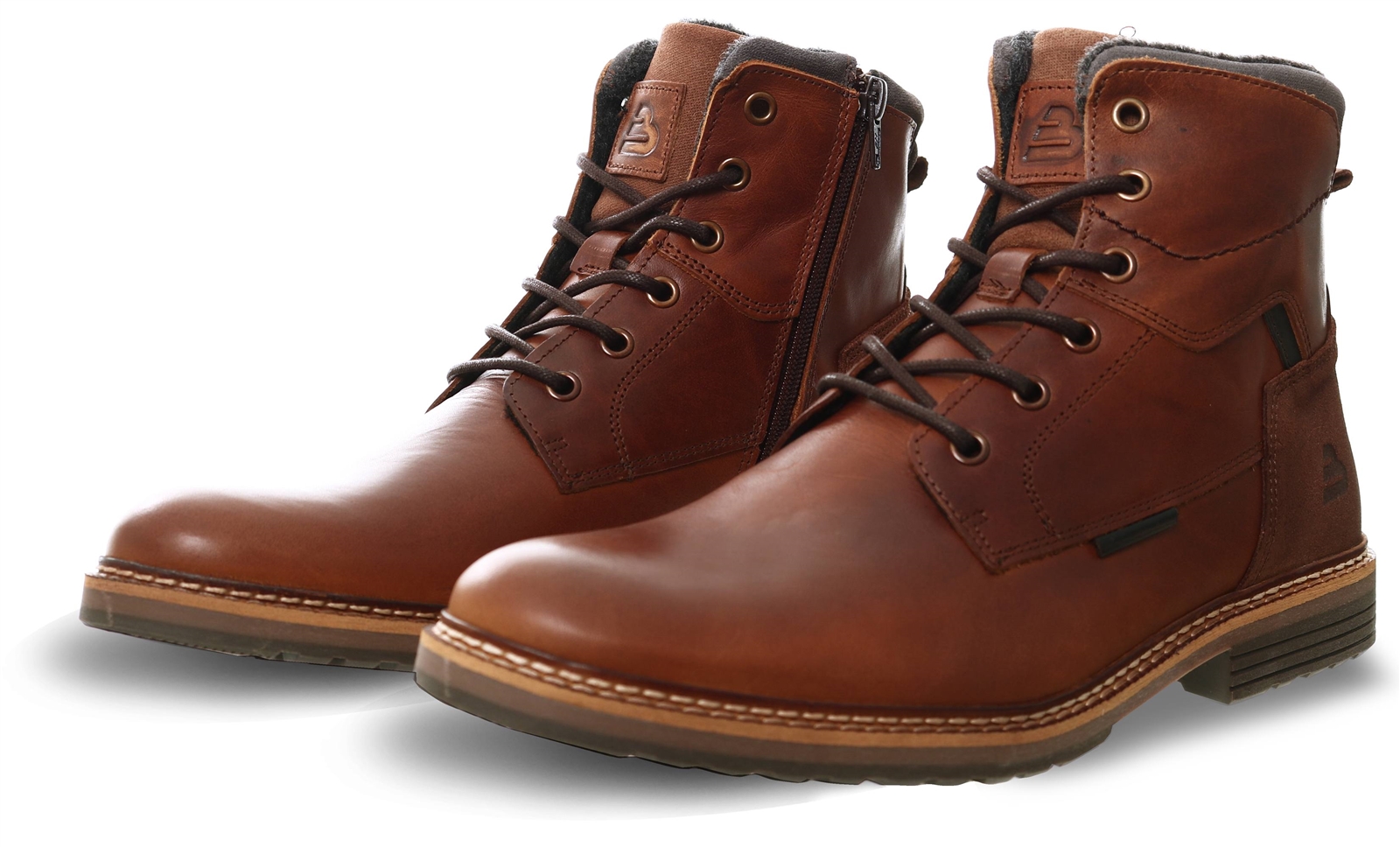 Bull Boxer Tan Leather Lace Up Boots Shop the latest fashion online DV8