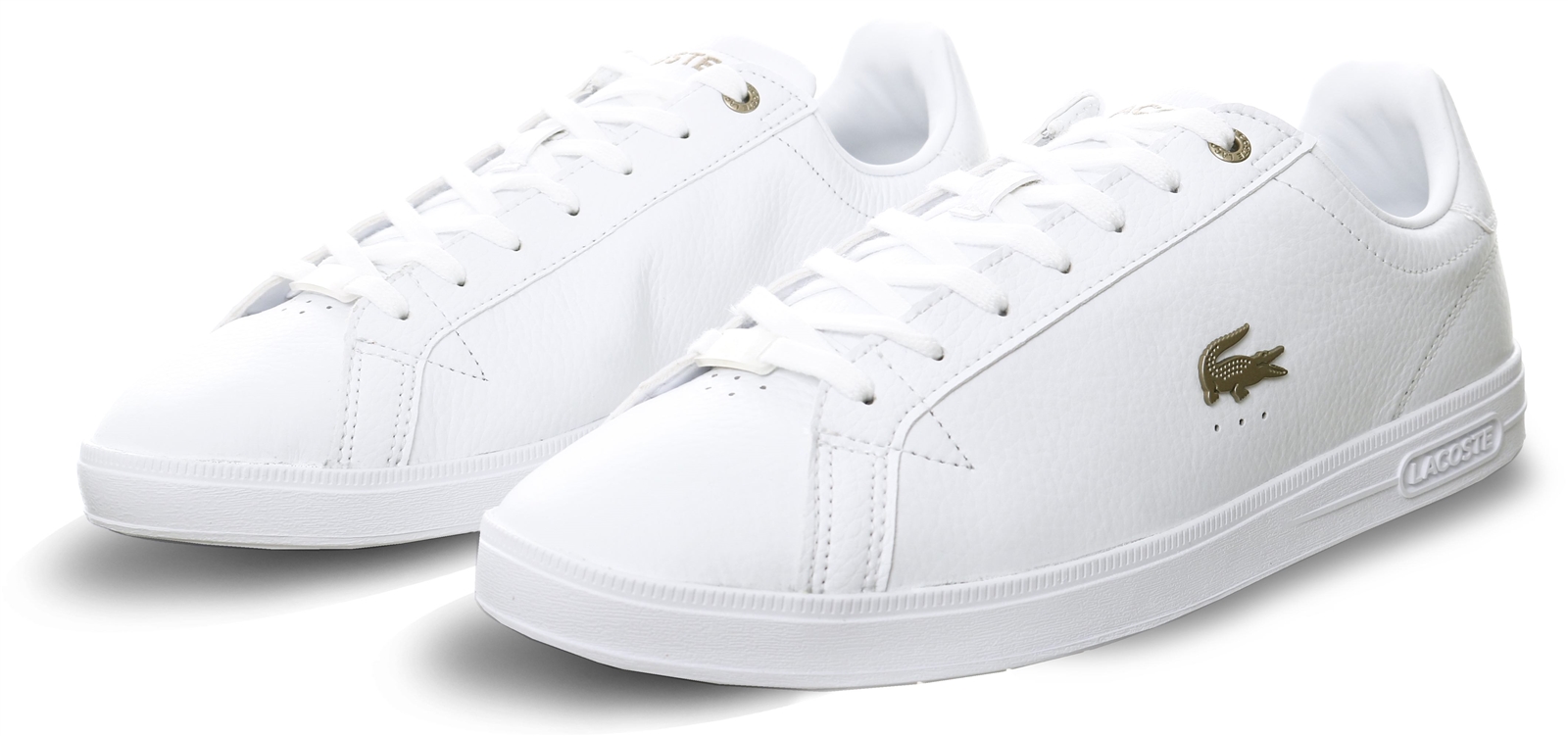 Lacoste White Graduate Leather And Synthetic Trainers Shop the latest
