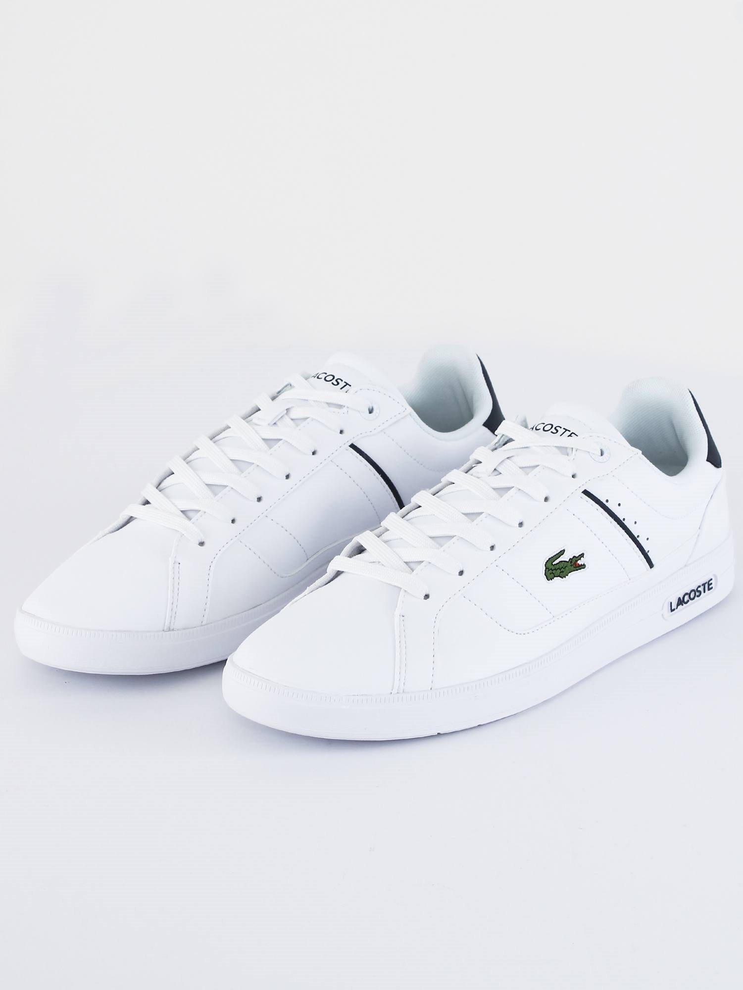 Lacoste White / Navy Pro Leather Trainers Shop the latest fashion