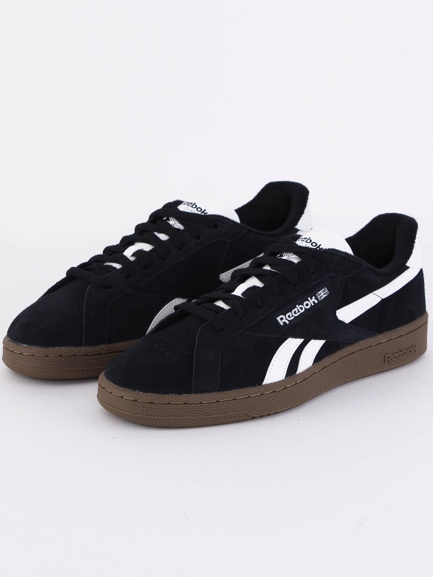 Reebok Black/White/Gum Club C Grounds Trainers Shop the latest