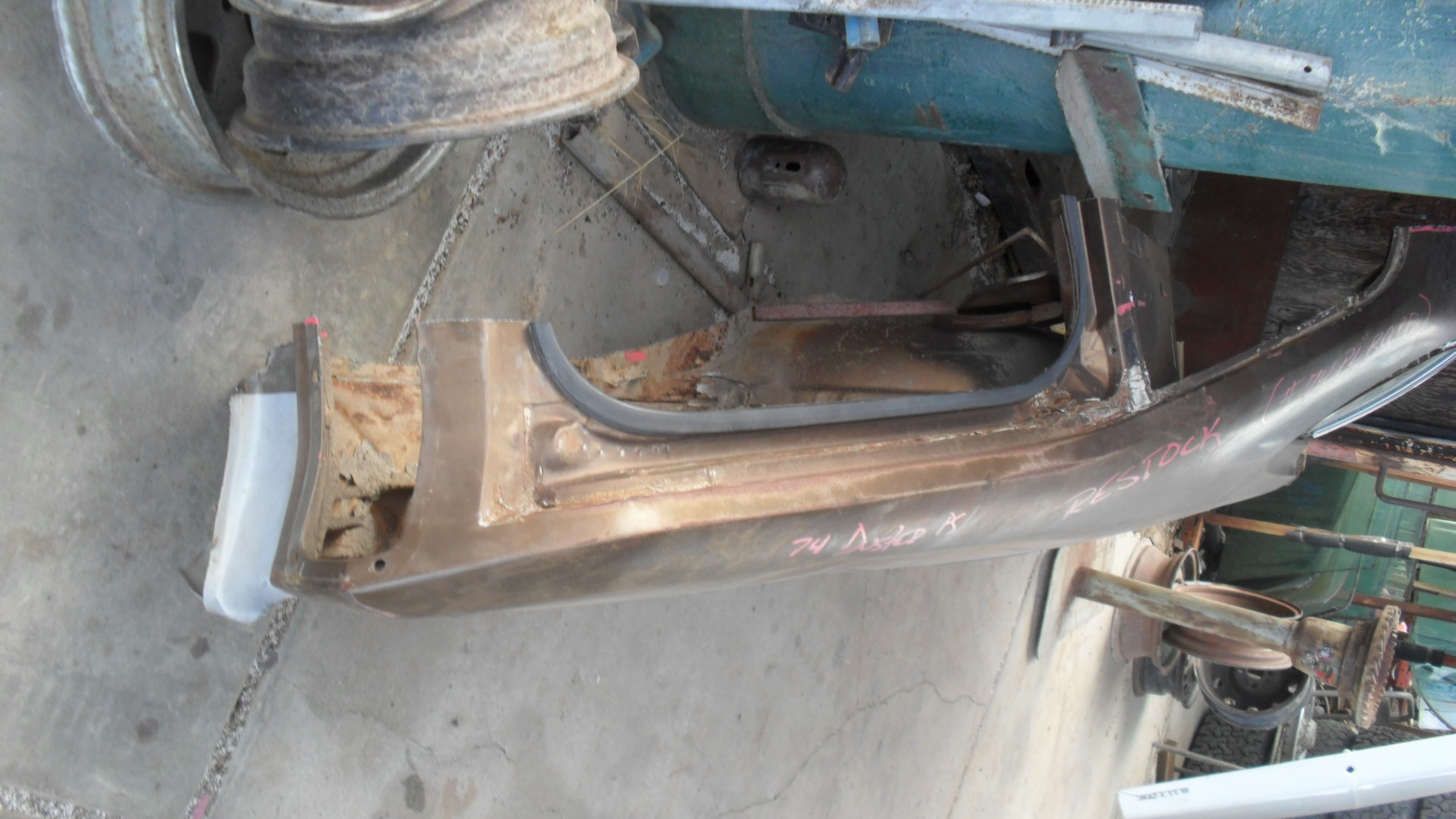 1974 Plymouth Duster right quarter panel (74PLRQPB) Desert Valley