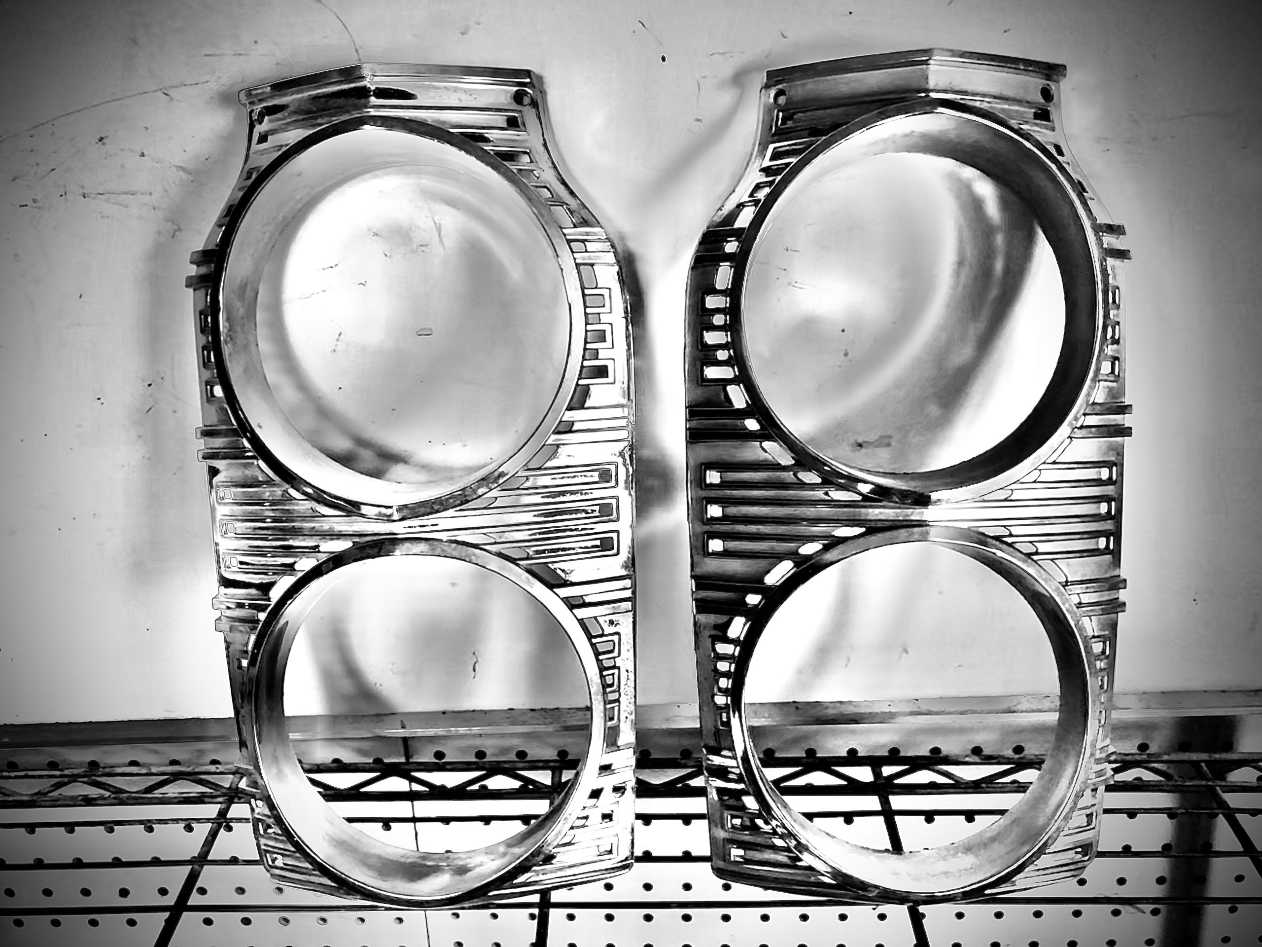 1965 Dodge Polara Headlight Bezels (65DOHLBZB) Desert Valley Auto Parts