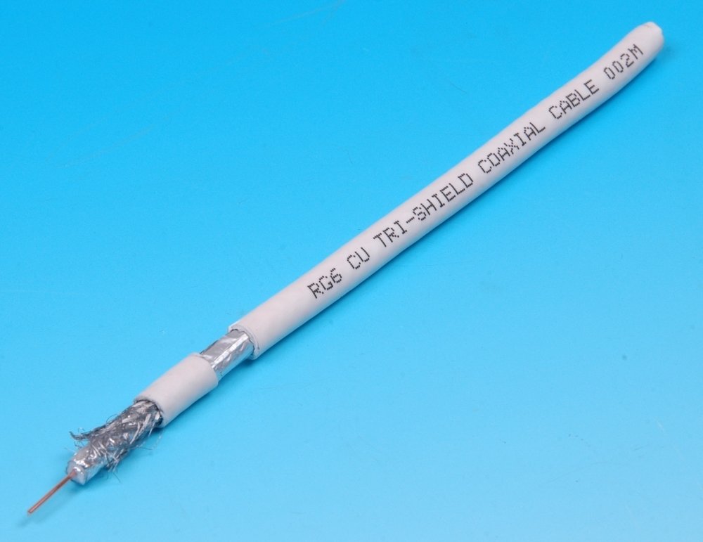 Cable RG6U BC TRISHIELD ( 250m ) White