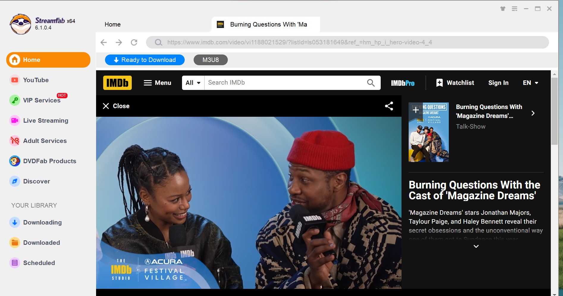 What does IMdb stand for Features & Free Streaming with IMDb TV