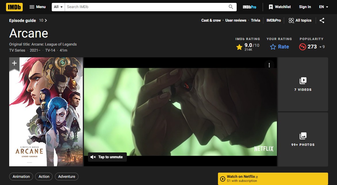 What does IMdb stand for Features & Free Streaming with IMDb TV