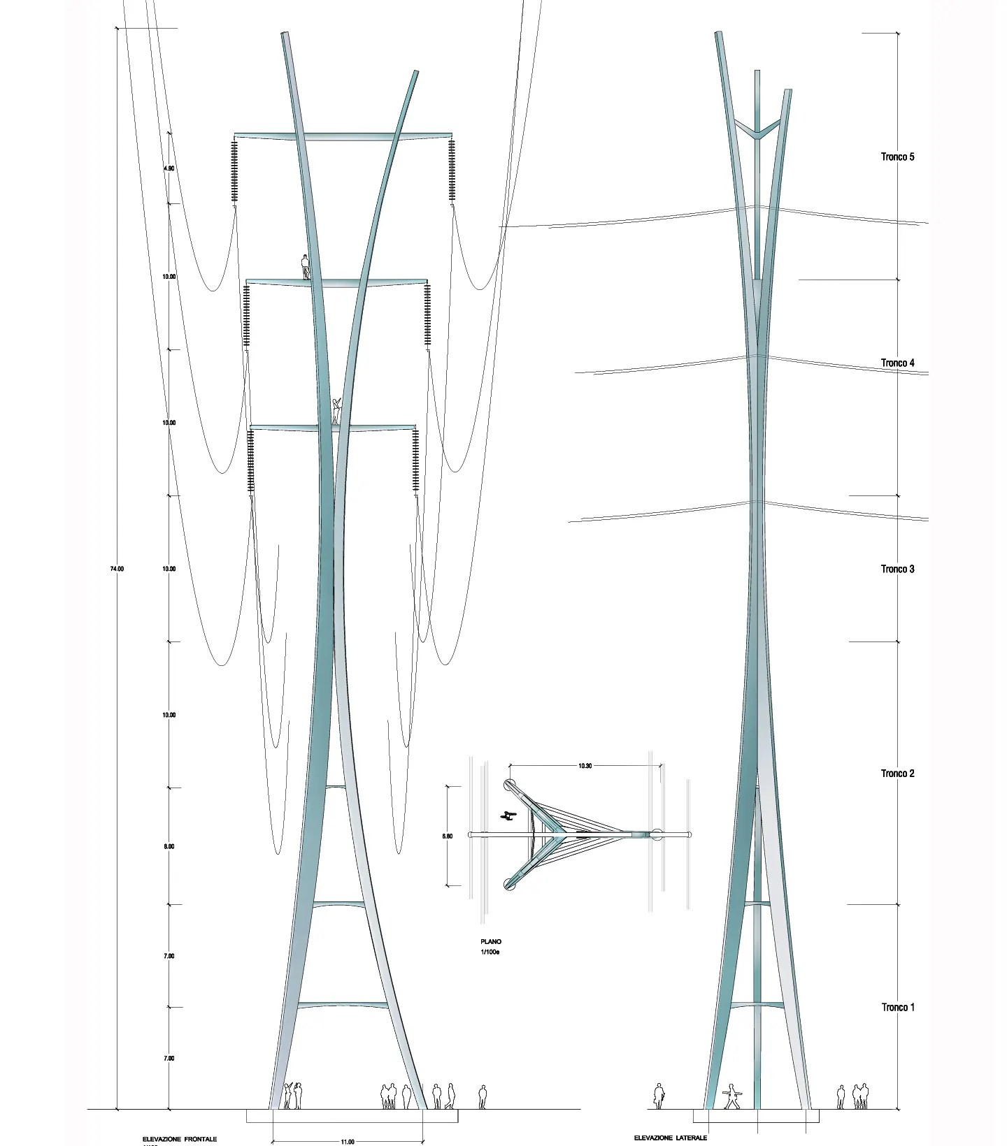 Pylônes très haute tension DVVD — Architectes Ingénieurs Design