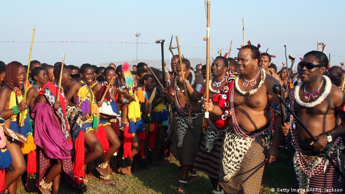 Bildergalerie Langjährige Herrscher König Mswati III (Getty Images / AFP / J. Jackson)