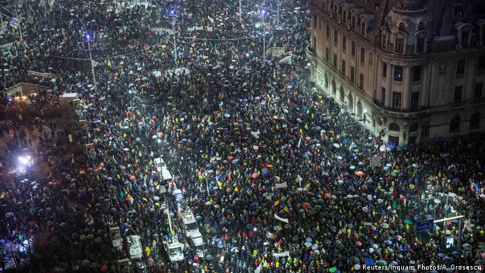 У Бухаресті відбулася масова демонстрація проти корупції