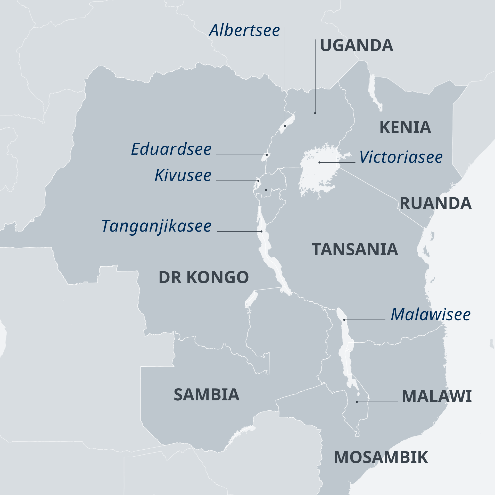 Seen In Afrika Karte Umkämpfte Gewässer Afrikas Große Seen Afrika DW 10.09.2018