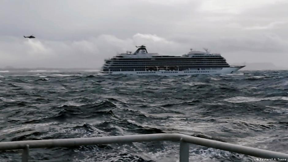 Norway evacuates 1,300 passengers from stricken cruise