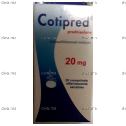 Cotipred 20 mg دواعي الاستعمال. Cotipred 20 Mg Boite De 20 Medicament