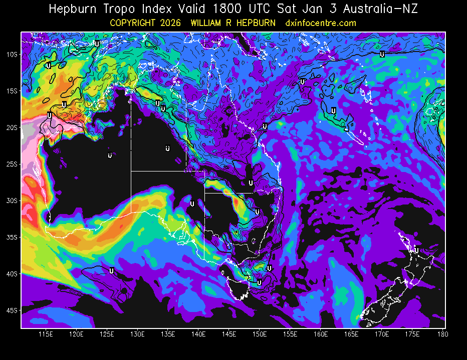 Tropospheric Ducting Forecast for VHF & UHF Radio & TV