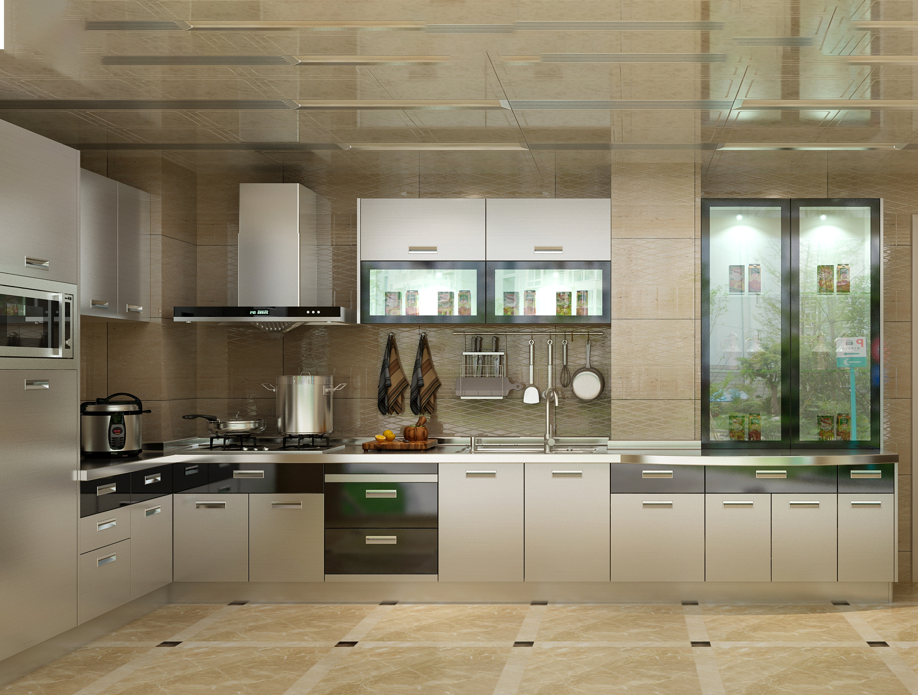 HighQuality High Quality Stainless Steel Kitchen in Brushed