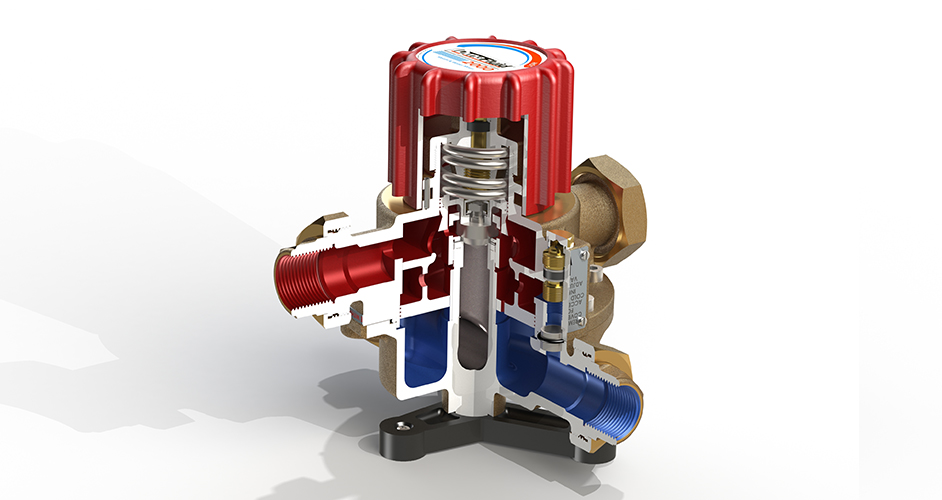 2000 steam & water mixing valve Dynafluid
