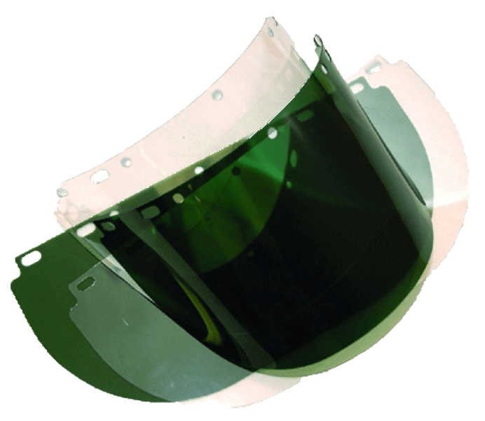 8″ X 16.5″ Clear & Dark Green Replacement Visor Dynaflux, Inc