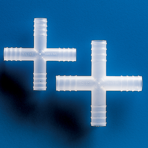 Kartell 4Way Tubing Connector Plastic Tubing Connector Dynalon