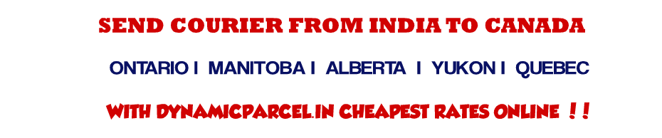 Courier to Canada from Ahmedabad Courier Charges to Canada