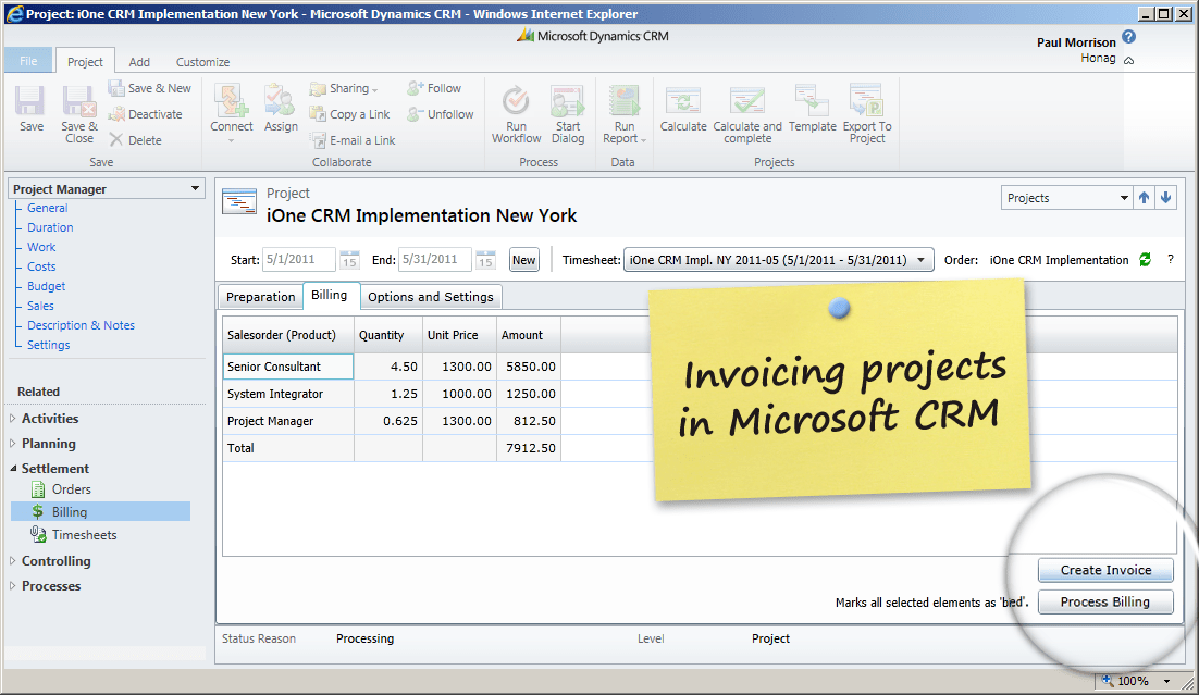 Billing and Invoicing in Microsoft Dynamics 365 and Dynamics CRM