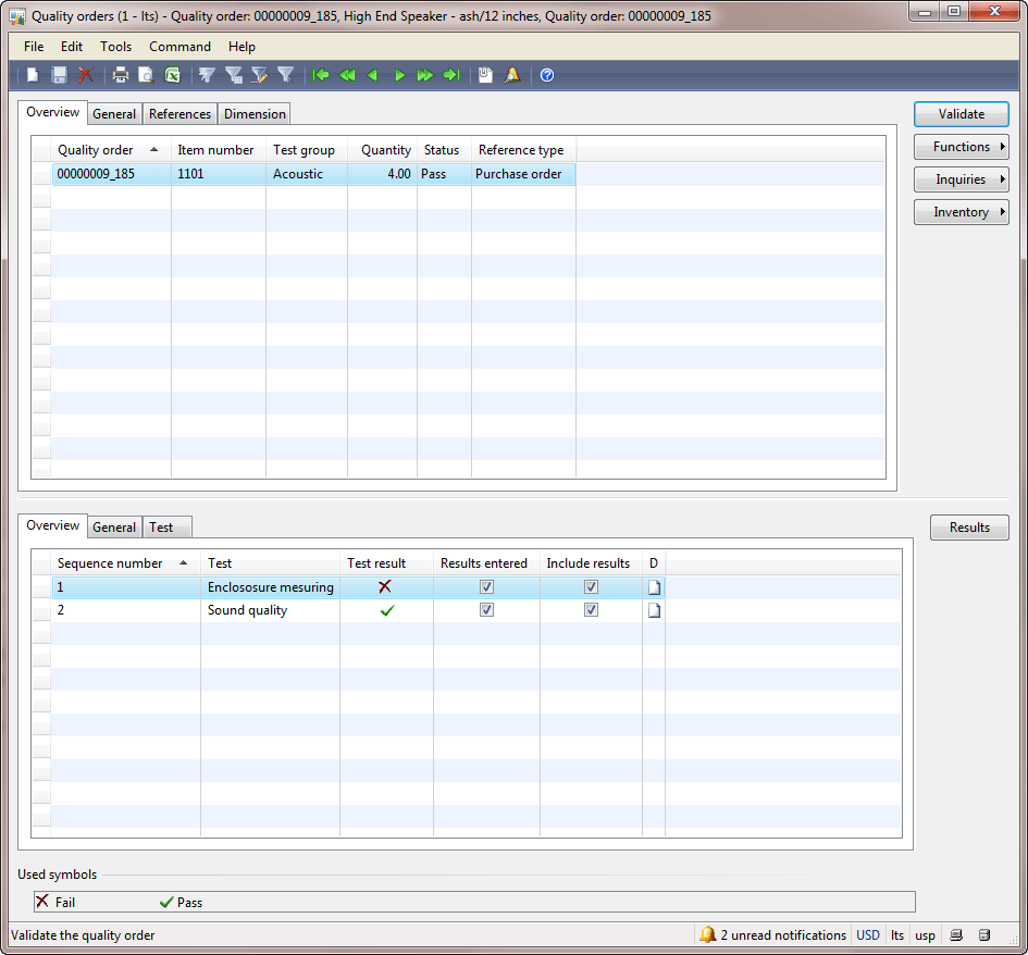 Microsoft Dynamics Axapta Trade and Logistics 17 (Quality management)