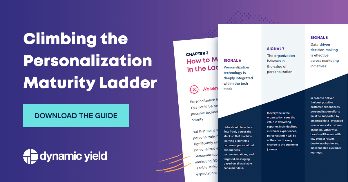 Free Guide Climbing the Personalization Maturity Ladder — Dynamic Yield