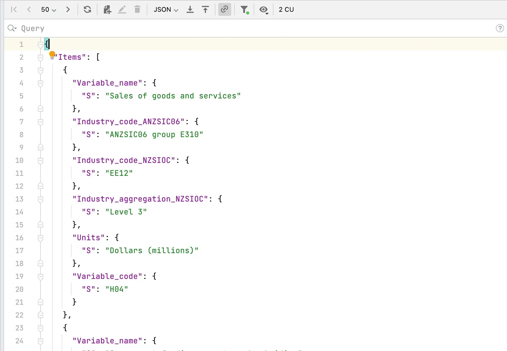 Response View DynamoDB Plugin for JetBrains IDEs