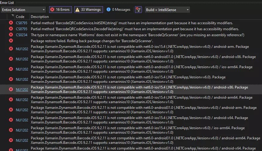 Porting Xamarin.Forms Barcode QR Code Scanner to MAUI Dynamsoft