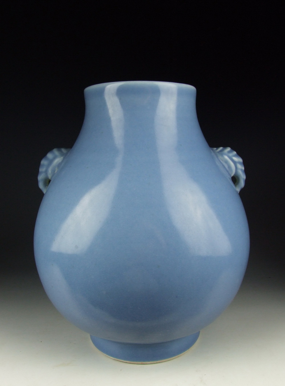 Chinese Antique SkyBlue Glaze Porcelain Zun Shaped Vase eBay