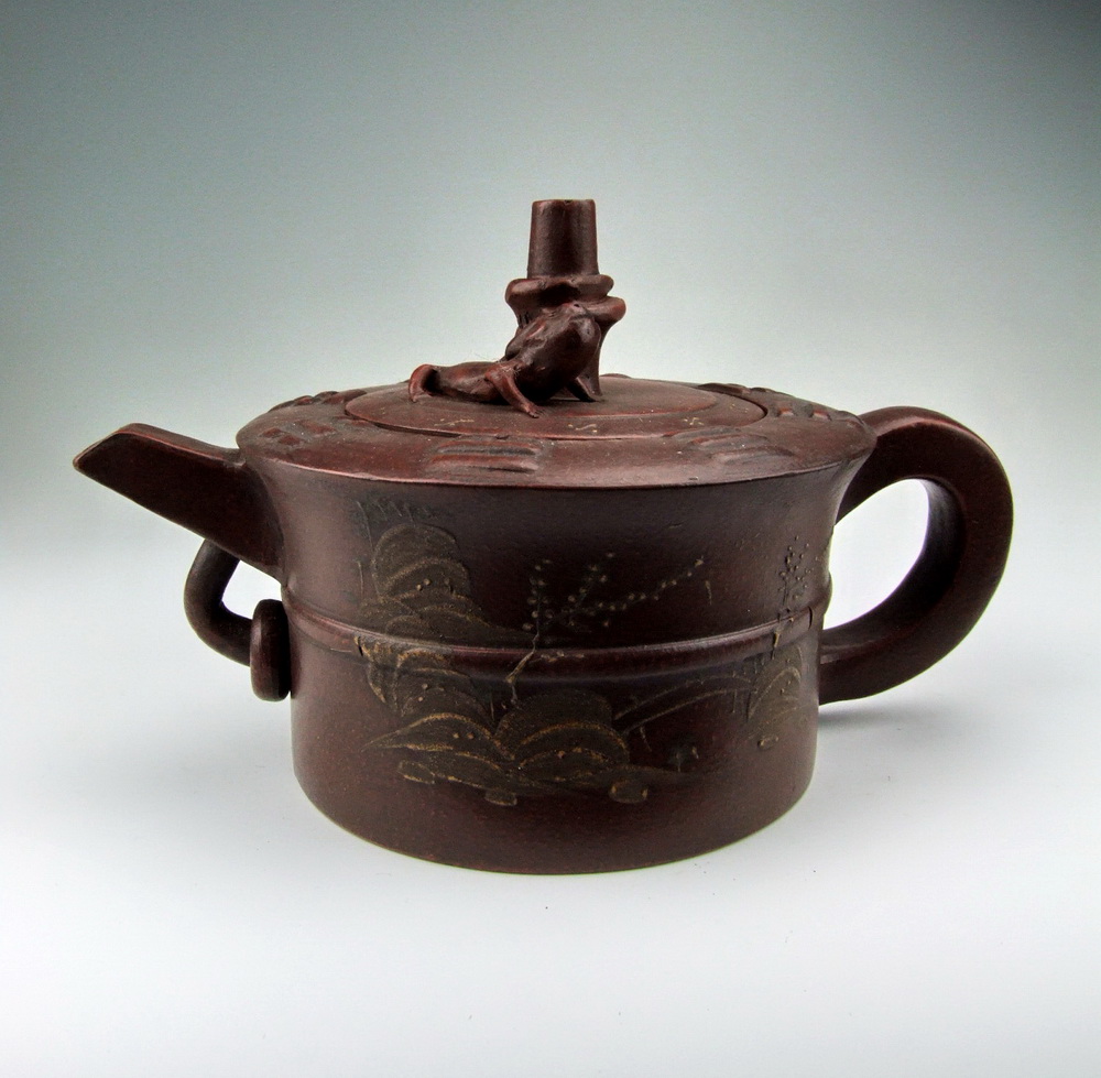 Chinese Antique YiXing Kiln ZiSha Pottery Tea Pot DAkt00043 eBay