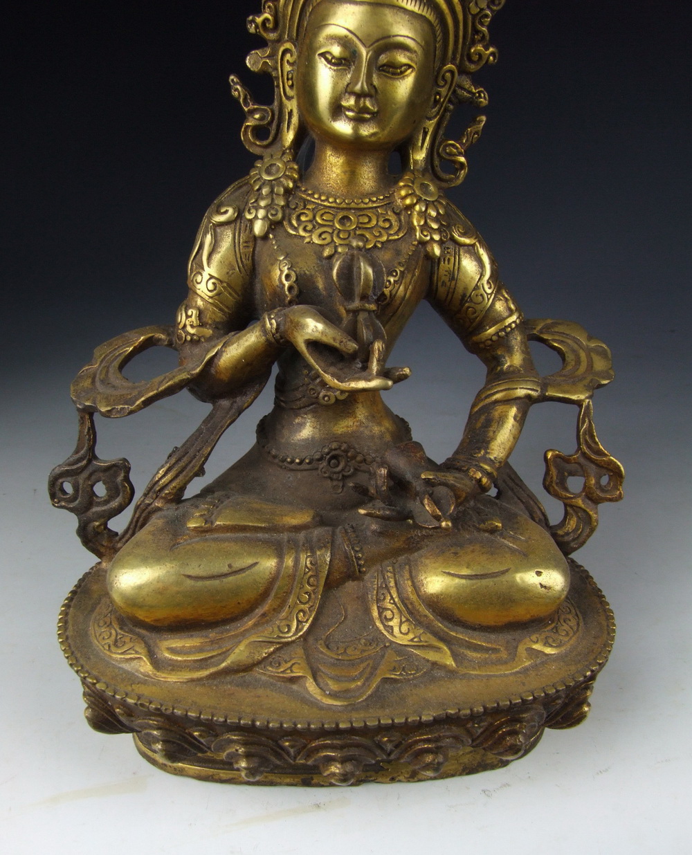 Chinese Antique Gilt Bronze Tibetan Buddha Statue eBay