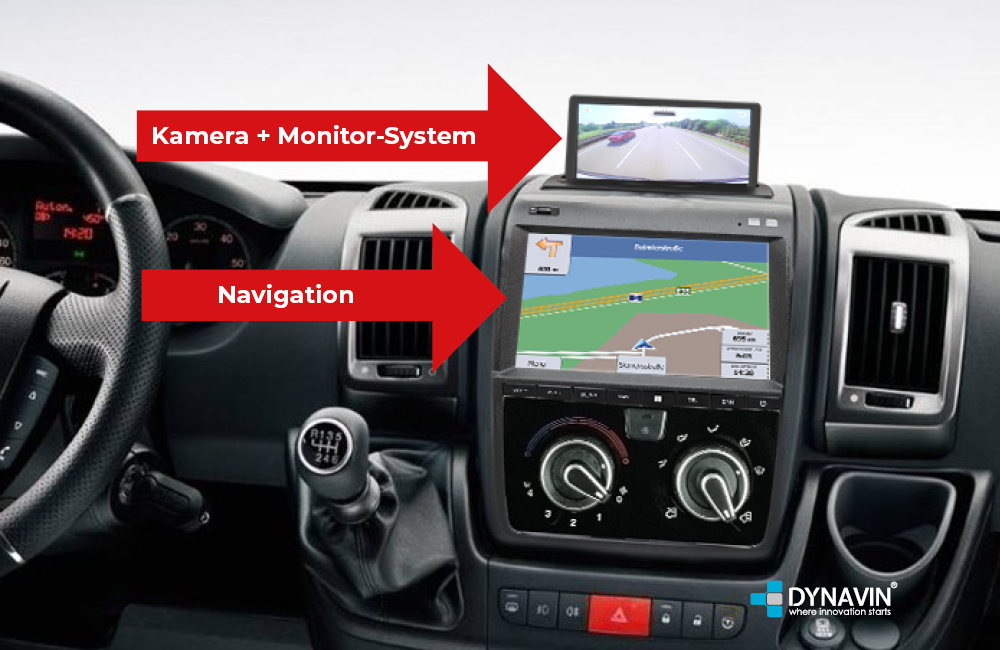 Kamera + MonitorSystem für Fiat Ducato DVN 6901 Dynavin