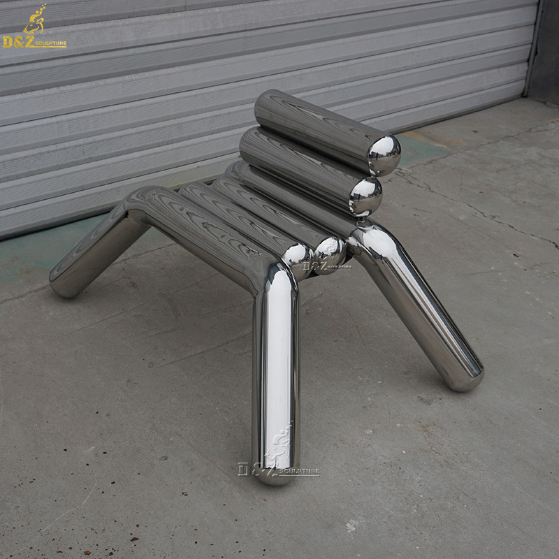 stainless steel modern outdoor armless chair for sale