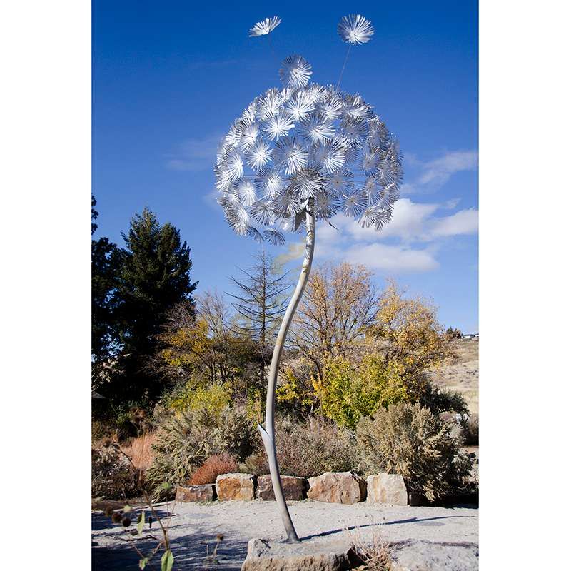 Abstract city morden stainless steel beautiful Lotus leaf flower sculpture