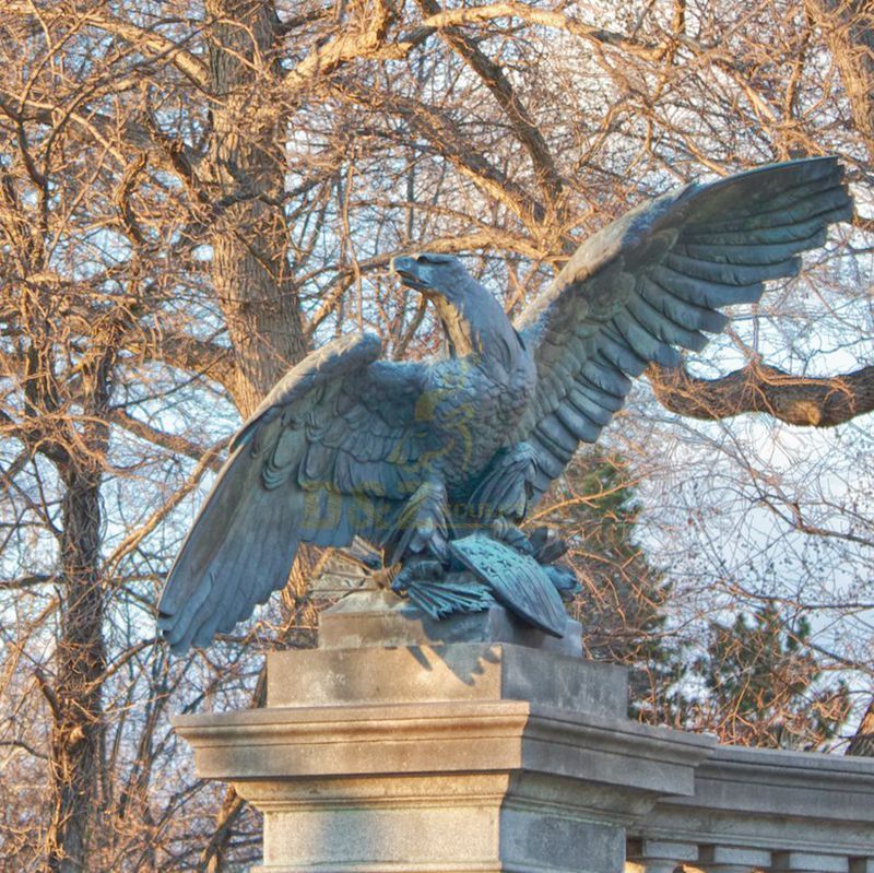 Outdoor bronze giant eagle statue for sale
