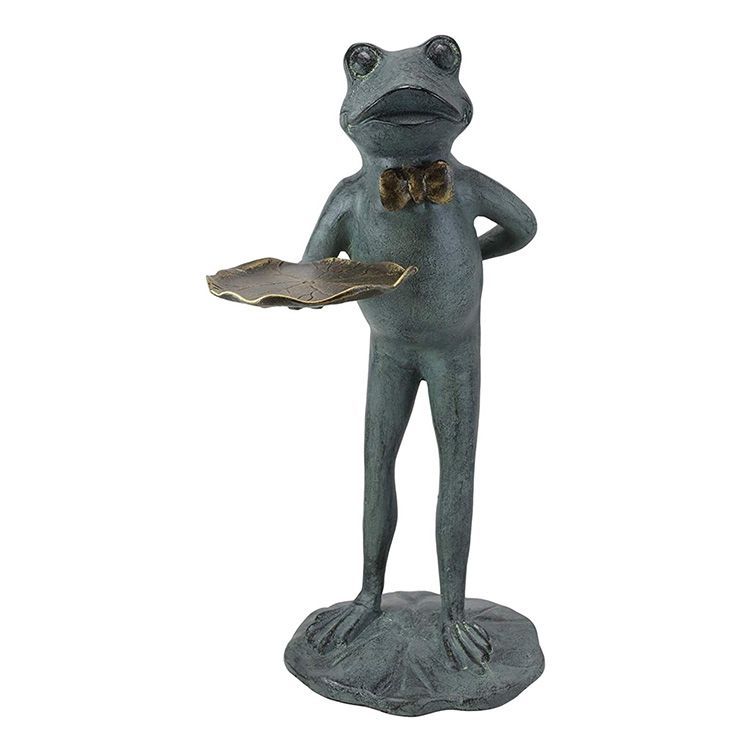 red lobster butler statue holding tray