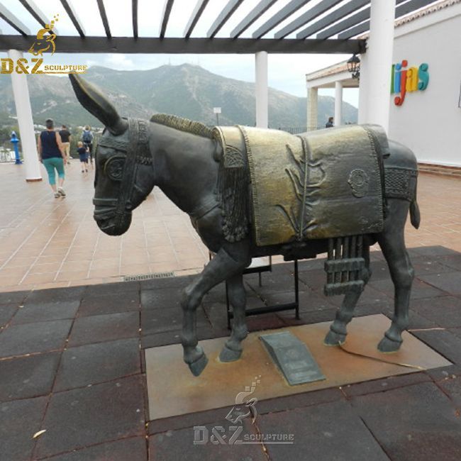 donkey and cart garden statue for sale